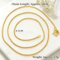 Elegant 50cm gold snake bone chain necklace with M-clasp on marble background - 50cm 1mm Snake Chain (X5156)