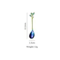 Rainbow stainless steel leaf spoon 12.2cm stir spoon for coffee and desserts - Leaf Spoon / Small / AB Color