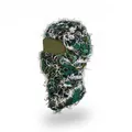 Tactical camouflage balaclava with green white and black ghillie grass texture - One Size / Army Green Camo
