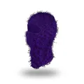 Distressed dark purple knitted balaclava with chunky texture for winter outdoor warmth - One Size / Deep purple