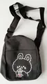 Tasche + Shy Bear Anhänger / Hase Schwarz