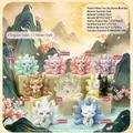 Nine-tailed fox art toy blind box figures made of resin in various colors and styles - 0312 Fox Bell Story Box 8 / Full Box Set
