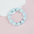 Light blue ceramic cat paw bead bracelet for women featuring a cute aesthetic design - Blue Cat Claw Style (1746-02)