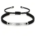 Silver Accessories With Card Black