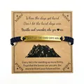 Gold Accessories With Card Navy Blue