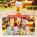 Capybara collectible figurine set with 6 regular styles plus 1 hidden mystery edition - M443 Sweetheart Cat Box 6 / Whole Box