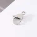 Hochwertiger polierter 304 Edelstahl Karabinerverschluss für DIY Schmuckherstellung - 12mm / Matt Stahlfarbe