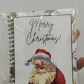 Quaderno a spirale natalizio con illustrazione di Babbo Natale e scritta Merry Christmas - Babbo Natale