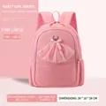 Pink girls school bag with 3D sequin ballet tutu design for grades 1-3 students - Model 2932 Large / Pink