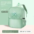 Minzgrüner Mädchen Rucksack mit 3D Ballett Tutu Design und Schleifen für Grundschule - Modell 2201 / Grün