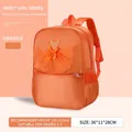 Kinderrucksack in Orange mit Pailletten-Ballettrock-Design und Tänzerinnen-Anhänger - Modell 2201 / Orange