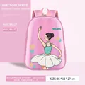 Rosa Ballett-Prinzessin Rucksack für Mädchen 105-135cm groß mit Tanz-Illustration - Modell 2906