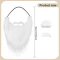 Dimensiones detalladas del set de barba y cejas de Papá Noel con las medidas - Juego de Cejas + Barba