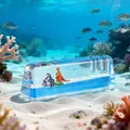 Bottiglia di deriva fluida creativa con dinosauro arancione e decorazione vulcano - Stili Casuali / Dinosauri E Vulcani Del Giurassico