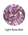 Minimalist light rose red diamond-cut stone setting for fine jewelry ring - US 7 / Rose Gold October Light Rose