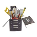 3D pop-up birthday card with detailed toolbox design and colorful paper craft tools - Toolbox