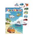Détail du set de livres d'autocollants de véhicules avec autocollants pour enfants - Véhicules Voitures