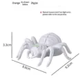 Halloween decorative spider skeleton model in orange, size 9.2x8.8x3.3cm weight 26g - Dual-color Glowing Spider
