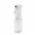 Vista de detalle de la boquilla de niebla fina y mango ergonómico del pulverizador de aceite - 200ml / Blanco