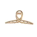 Pince à cheveux en métal doré avec un design torsadé élégant pour un usage quotidien - Corde Torsadée Or