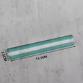 Gestreifter Acryl-Leseperlenstab in Grün und Weiß 15,5 cm lang für den Schreibtisch - Blauer Mittentransparenter Stil / 15.5*2.5cm