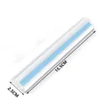 8 inch acrylic magnifying bar with blue line guide, 15.5cm length for desktop reading - 15.5*2.5 / Blue Thick Line