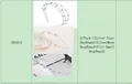 Three-piece silver bridal headband set with rhinestones, pearls and star moon designs - Silver Star And Moon Headbands Combination (NB0854)