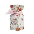 Floral square gift box with pink ribbon and Specially FOR YOU printed on a white base - Pink Floral