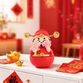 Red Caishen koi ornament figurine for key storage and festive home desktop decoration - 1081-21 Money To Spend / Extra Large Tray Display Series