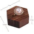 All Walnut Wood (hexagonal Ring Setting)