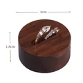 Full Walnut Round Ring Stand