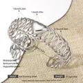Silver stainless steel spring bangle with heart charm, waterproof and hypoallergenic - Silver Heart Spring Open Bangle (96) / Silver