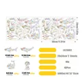 Holografische Meereskreaturen Fensterbilder Set mit Hai und Delphin Regenbogen-Effekt - 30x20cm