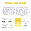 Regenbogen-Hologramm-Fledermaus-Fensteraufkleber-Set, 26 Stück mit Laser-Effekt - 30x20cm
