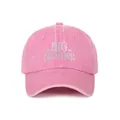 Pink washed cotton baseball cap with BIG BROTHER embroidery in a vintage sporty style - Adjustable / Pink Big Brother