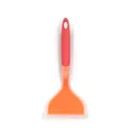 Spatola in silicone per tamagoyaki con manico rosso e lama larga arancione trasparente - Offerta Speciale / Arancione