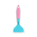 Spatola in silicone rosa e blu per tamagoyaki con testa larga e foro per appendere - Offerta Speciale / Blu