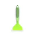 Spatola larga in silicone bicolore verde per omelette con foro per appendere - Offerta Speciale / Verde