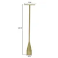 Matte gold T-bar earring display stand 28cm height with 6cm top bar and round base - Large Teardrop / 6*28cm / Gold