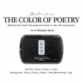 Midnight Black DIY decorative ink pad for stationery journaling in a 87x57x22mm plastic box - Dark Black