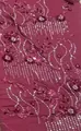 Mini robe Y2K bordeaux à paillettes avec broderie florale complexe et pampilles argentées - S / Haut Et Bas / Bordeaux