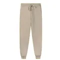 Pantaloni sportivi unisex kaki chiaro con coulisse in vita e polsini a costine stile classico - 3XL / Cammello