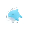 Blue dolphin squeeze toy bath toy for children measuring eight centimeters long - Dolphin