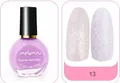 Esmalte de uñas lavanda n.º 13 de 10ml con diseño de estampado floral decorativo - E049-13 Púrpura