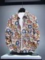 Chemise homme coupe ajustée avec imprimé floral vintage et motifs mandala - S / Motif Ethnique Rétro (BCS246)