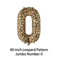 40-inch giant leopard print number 0 foil balloon for World Cup football party decor - Large-Leopard Print Number 0
