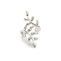 Vintage silver-finish leaf branch ear cuff clip without piercing for men and women - Silver