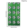 Tenda a frange verde con stampe di calcio per decorazione di sfondo per feste a tema - 1*2 Metri / Verde