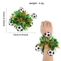Green and gold soccer tinsel wristband for 2026 World Cup party cheers and fan costumes - One Size / Gold and Green Style