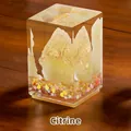 Cute Capybara resin ornament in Citrine finish with G. Confidence text engraving - Confidence - Citrine (1188-54G)